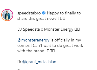 Dj Speedsta Endorses Monster Energy 3