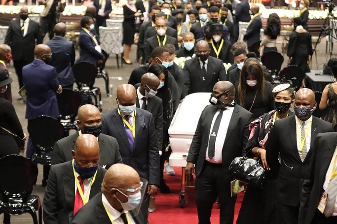 Pictures: Dj Tira And Sjava Support Aka At Nelli Tembe’s Funeral Service 2