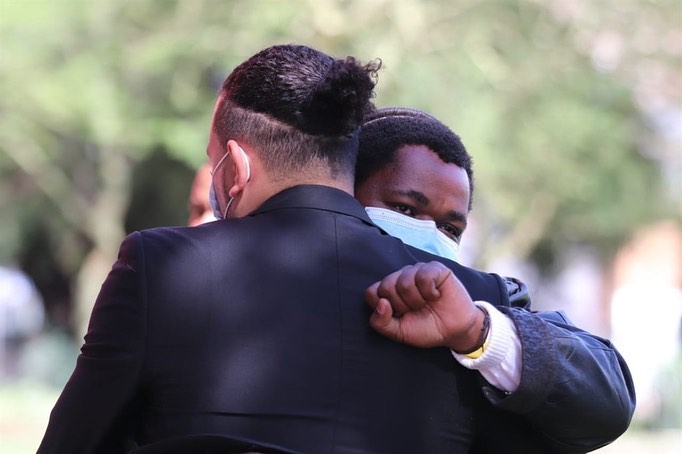 Pictures: Dj Tira And Sjava Support Aka At Nelli Tembe’s Funeral Service 5