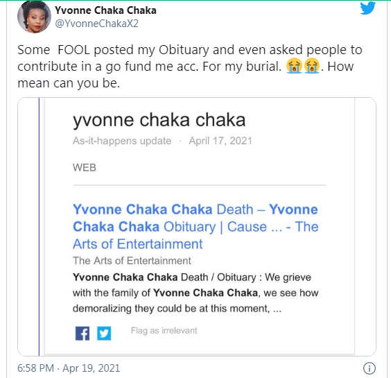 Yvonne Chaka Chaka Calls Out Scammers Faking Her Obituary 2