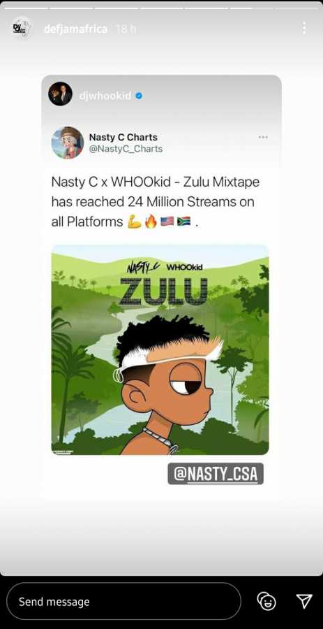 Nasty C Hits 24 Million Streams On His Joint Mixtape With Dj Whookid 2