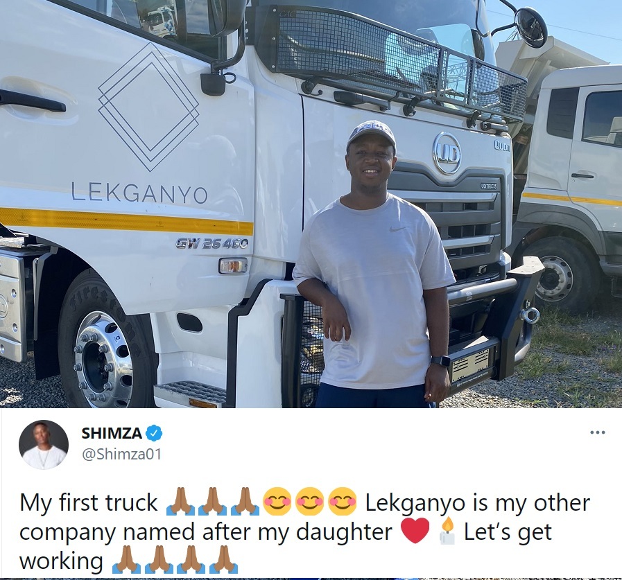 Shimza Buys His 1St Truck For Logistics Business 2