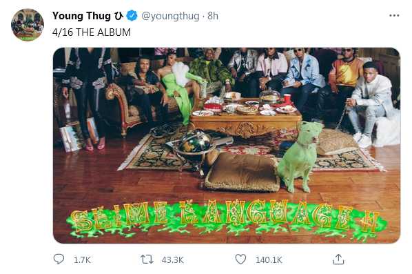Young Thug Gives Release Date For Slime Language 2 Album 2