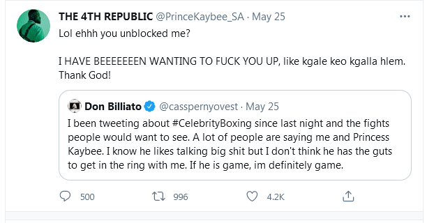 #Celebrityboxing: Cassper Nyovest &Amp; Prince Kaybee Agree To Boxing Match 5