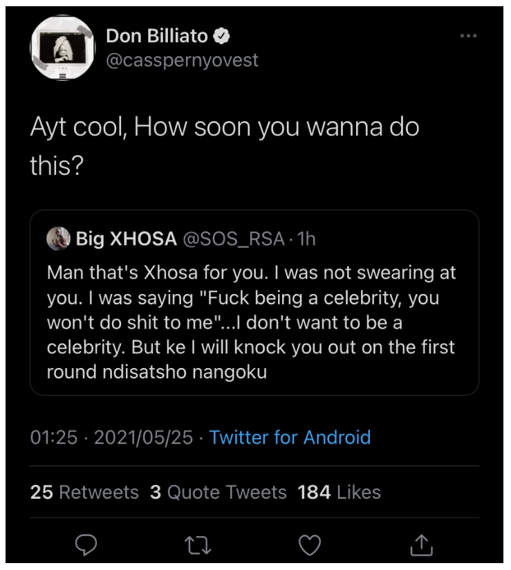 #Celebrityboxing: Cassper Nyovest Ready To Spar With Big Xhosa, Condemns Emtee Comparison 5