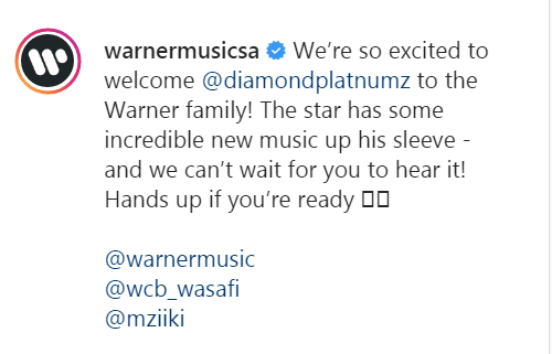 Diamond Platnumz Joins Warner Music. 2