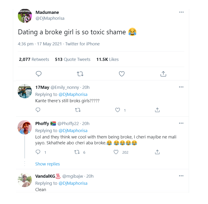 Dj Maphorisa Describes Dating Broke Girls 2