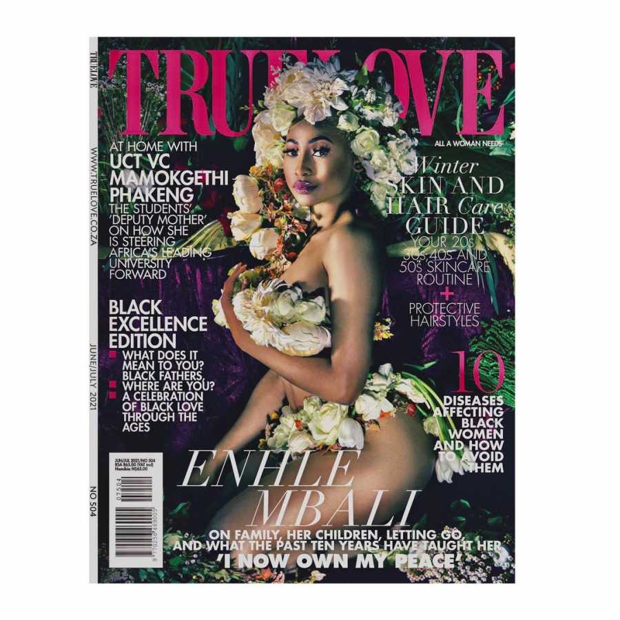 Enhle Mbali Covers True Love Magazine, Children, Peace &Amp; Letting Go 1
