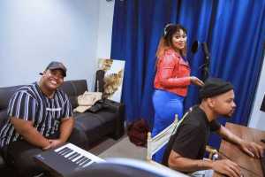 Lady Zamar Hits The Studio With Josiah De Disciple (Photos) 2