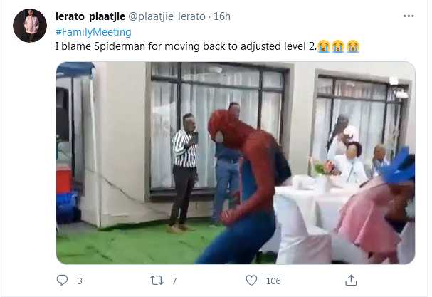 Level 2 Lockdown: South Africans Blame Spiderman For Restriction Woes 3