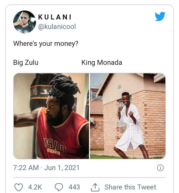 #Celebrityboxing: Mzansi Divided In Big Zulu Vs King Monada 2