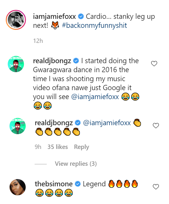 Dj Bongz Schooled Jamie Foxx After Confusing Gwaragwara For Stanky Leg 2