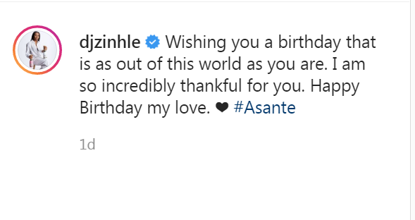 Dj Zinhle Celebrates Boyfriend Murdah Bongz At 34Th 2