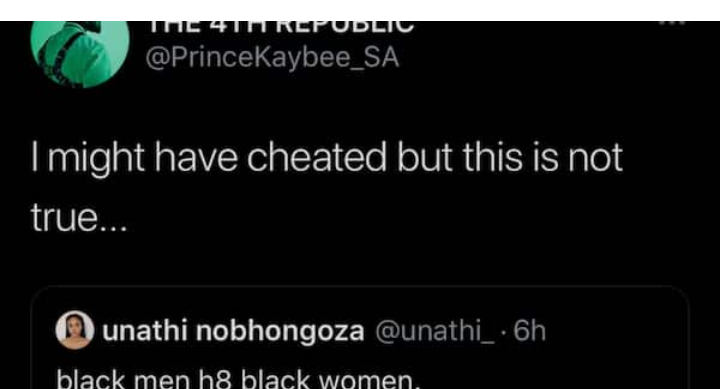 Prince Kaybee Confesses To Cheating But Denies Hating Black Women 2