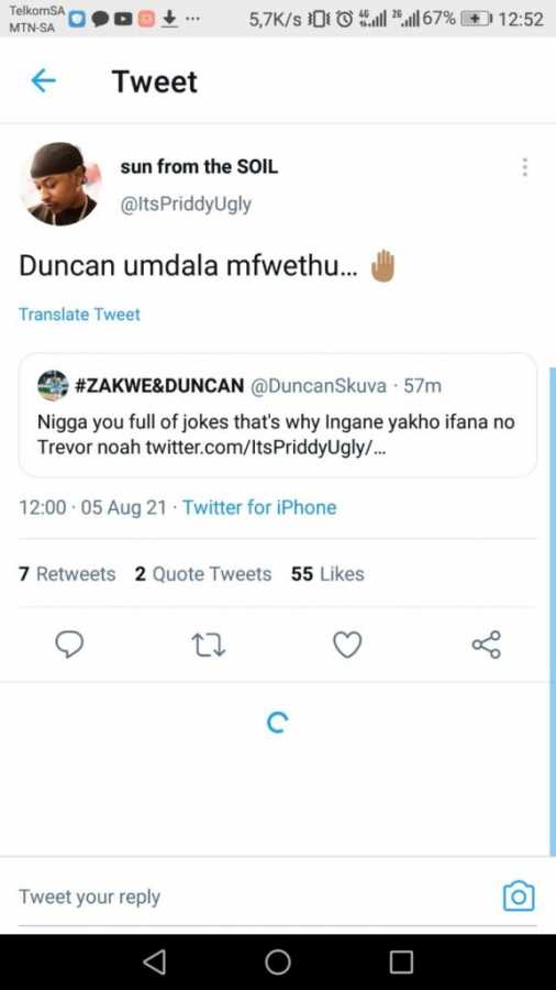 Duncan Apologizes, Makes Peace With Priddy Ugly After Brief Twar 2