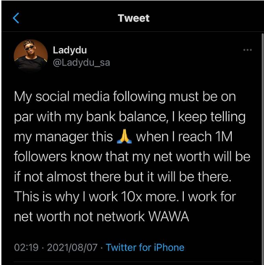 Lady Du Out To Build Her Net Worth, Not Her Network 2