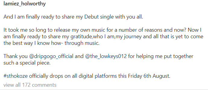 Lamiez Holworthy Announces Debut Amapiano Single, &Quot;Sthokoze&Quot; Feat. Drip Gogo &Amp; The Lowkeys 2