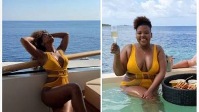 Mzansi Reacts As Kelly Rowland Shares Pics Rocking The Same Swimwear As Anele Mdoda