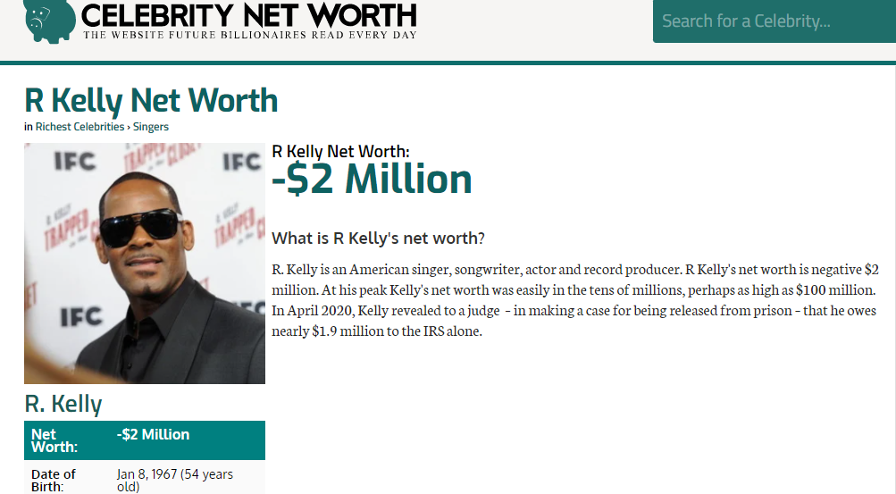 Fans Mock R. Kelly'S Alleged $2 Million Net Worth 2
