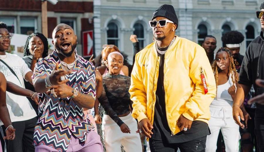 Pictures: Major League DJz Shoots Upcoming Music Video With Davido And Focalistic