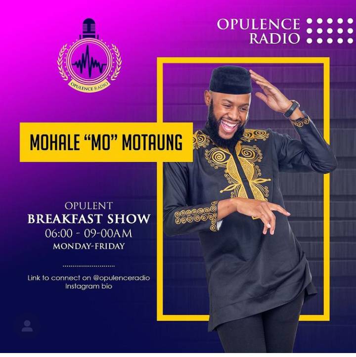 Mohale Motaung Joins Opulence Radio As A Presenter 2
