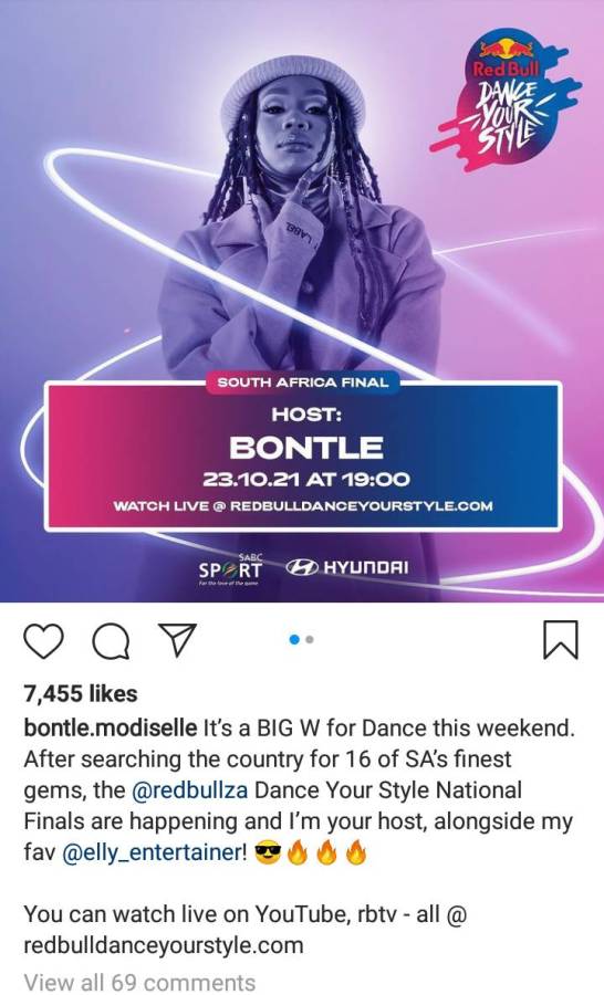 Bontle Modiselle Hosting Redbull'S &Quot;Dance Your Style&Quot; Finals 2