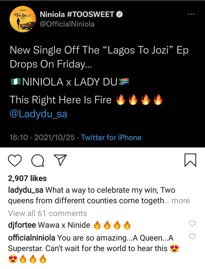 Lady Du To Drop Joint &Quot;Lagos To Jozi&Quot; Ep, Fist Single Drops Soon 3