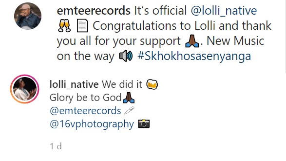 Lolli Native Officially Signs To Emtee Records 2