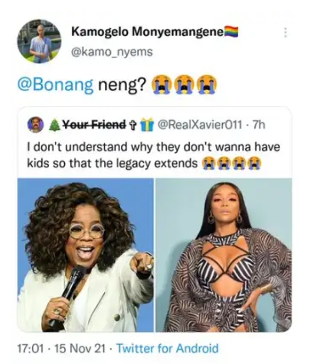 Bonang Matheba Trolled For Not Having Kids 2
