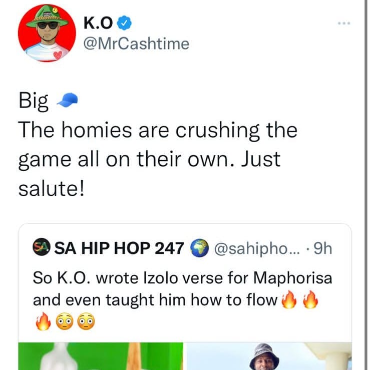 Big Cap: K.o Denies Claim That He Wrote &Quot;Izolo&Quot; Verse For Dj Maphorisa 3