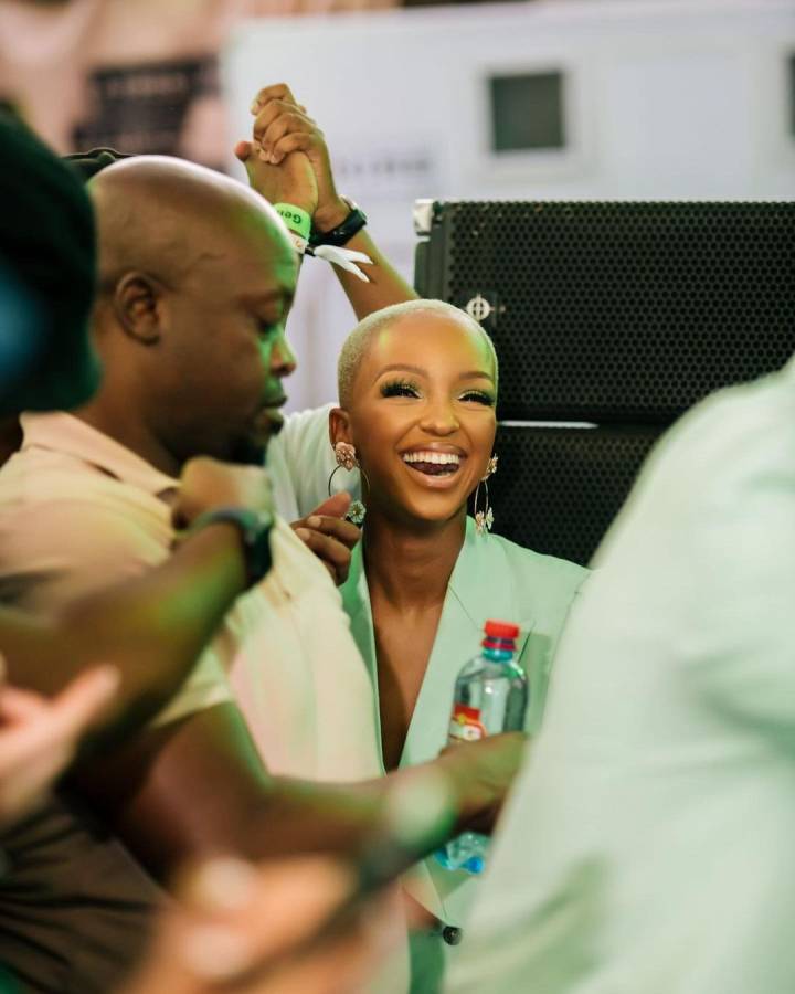 Kunye Live: Nandi Madida Steps Out To Support Zakes Bantwini In Matching Outfit 9