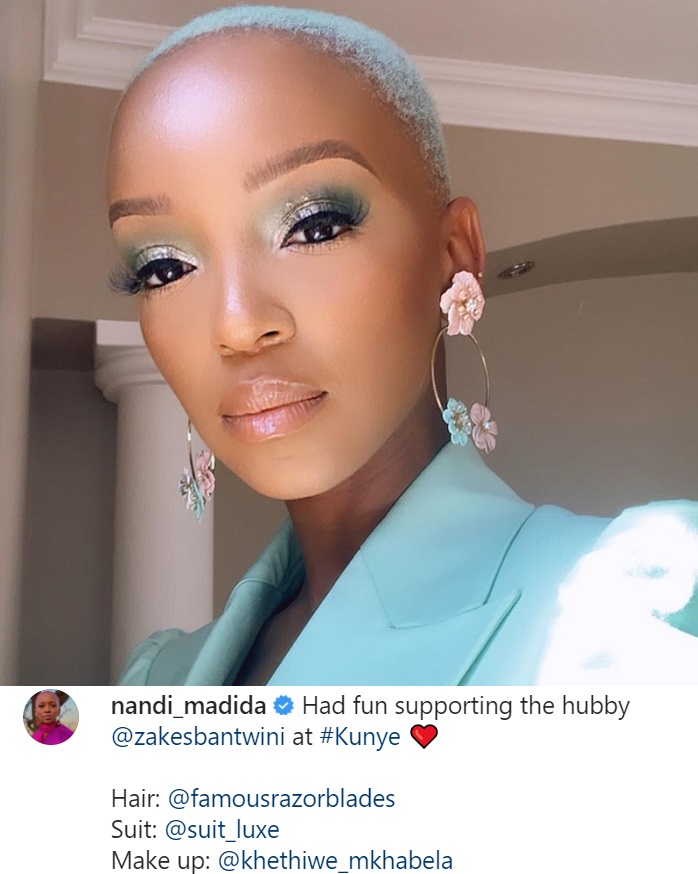 Kunye Live: Nandi Madida Steps Out To Support Zakes Bantwini In Matching Outfit 2