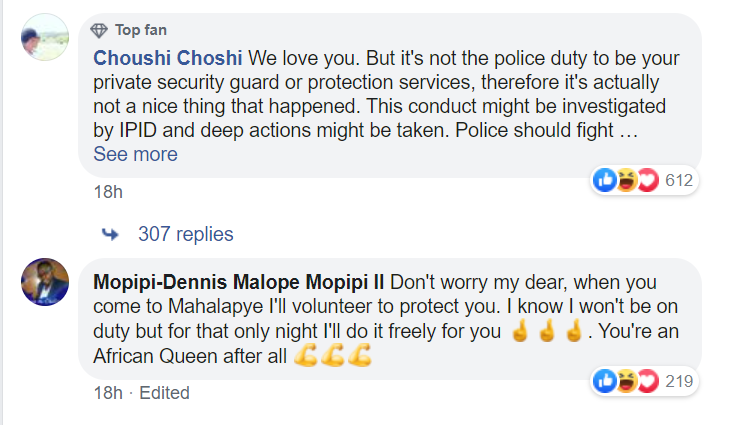 Makhadzi Criticized For Using The Police As Private Security 3