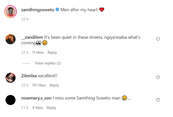 Samthing Soweto Hits The Studio With Sjava, Fans Are Excited 7