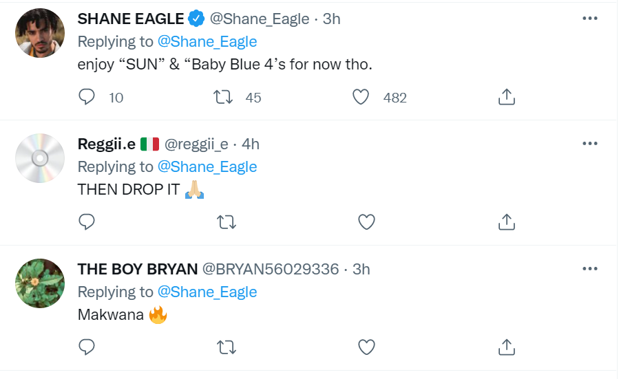 Shane Eagle Premieres Sun / Baby Blue 4’S 2