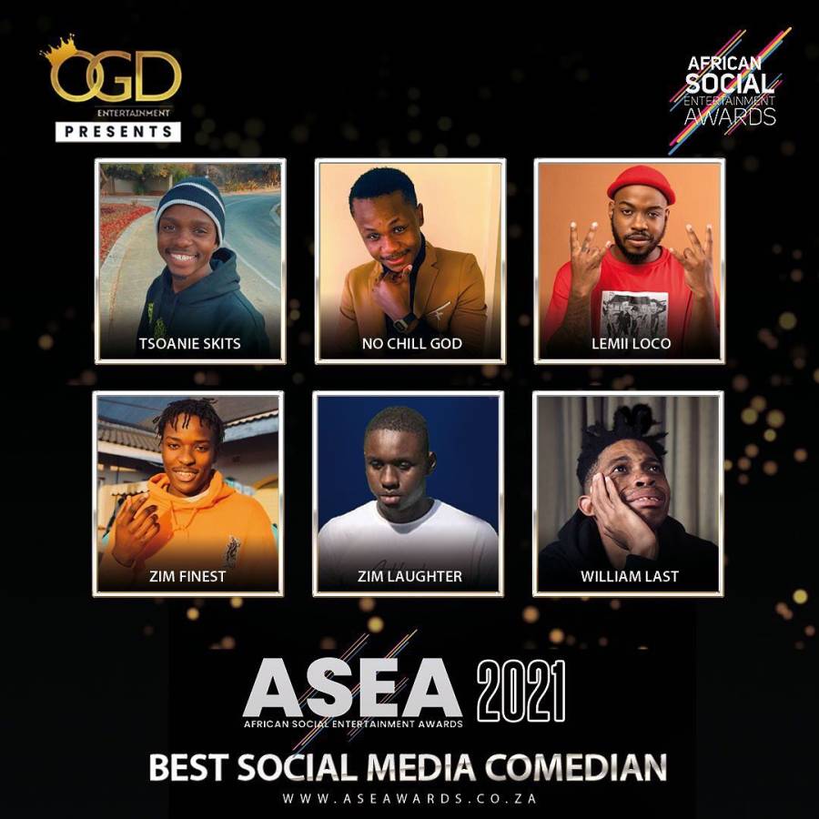 William Last Krm Wins &Quot;Best Social Media Comedian&Quot; At The African Social Entertainment Awards 2