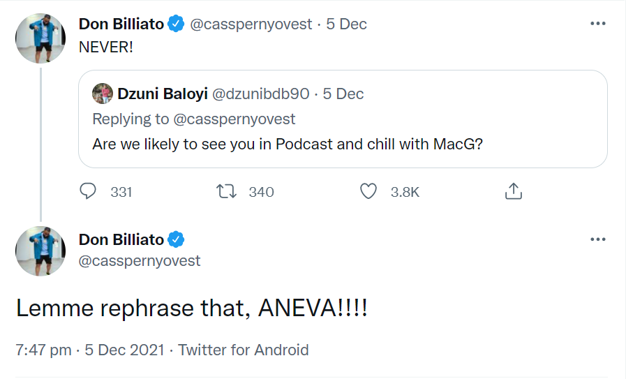 Cassper Nyovest On If He Would Appear On Podcast And Chill With Macg 2