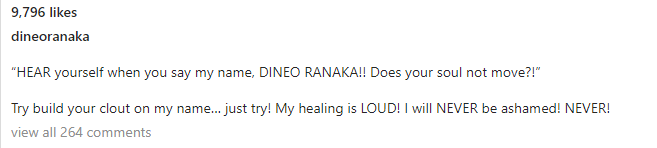 “My Healing Is Loud” Says Dineo Ranaka 2