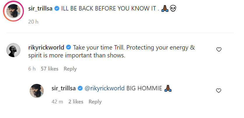 Sir Trill Takes A Break From Music Scene For Health Reasons 3