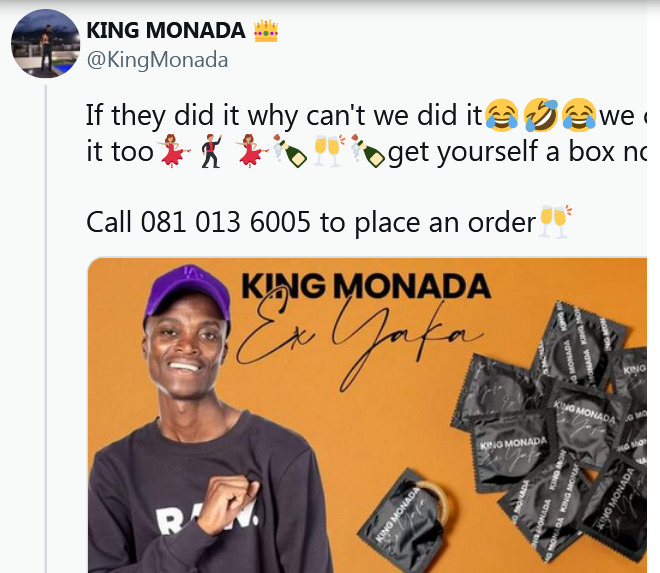 King Monada Launches Condom Side Hustle 2
