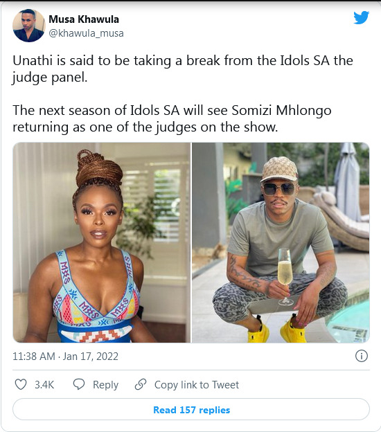 Quirk Of Kismet At Idols Sa: Unathi Out, Somizi In - See Reactions 4