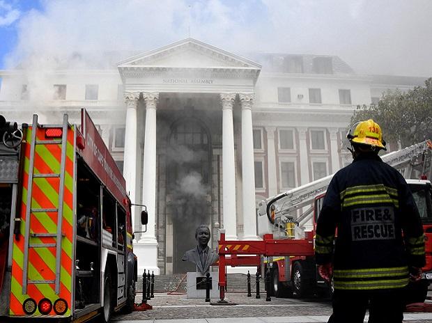 Man Arrested Over Massive Fire Outbreak In South African Parliament