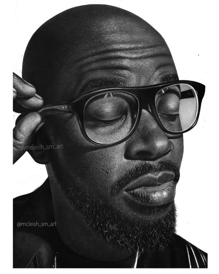 Black Coffee &Quot;Blown Away&Quot; By Uncommissioned Sketch Of Him 2
