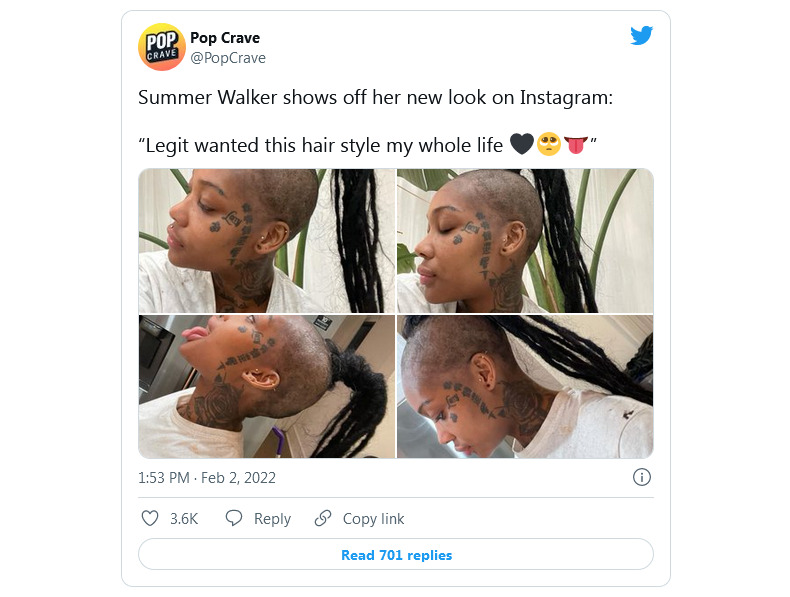 Summer Walker'S Shaved Hairstyle Divides Fans 2