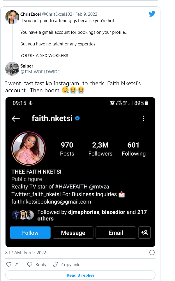 Again, Faith Nketsi Accused Of Being A Sex Worker 3