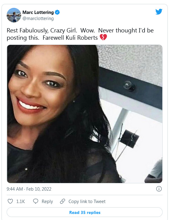 Tributes Rain For Kuli Roberts, Dead At 49 - Family Shares Statement 5