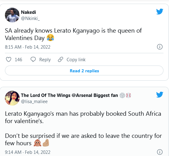 Mzansi Speaks Of Possible Magic Lerato Kganyago'S Man Might Surprise Her With This Valentine 5