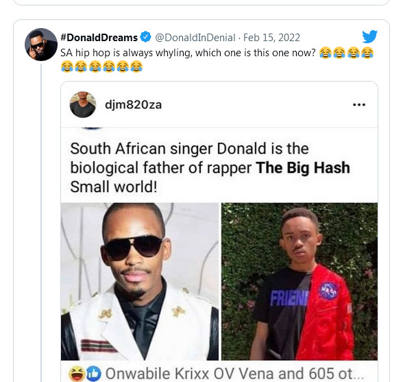 Donald Laughs Off Claims He'S The Big Hash'S Biological Father 2