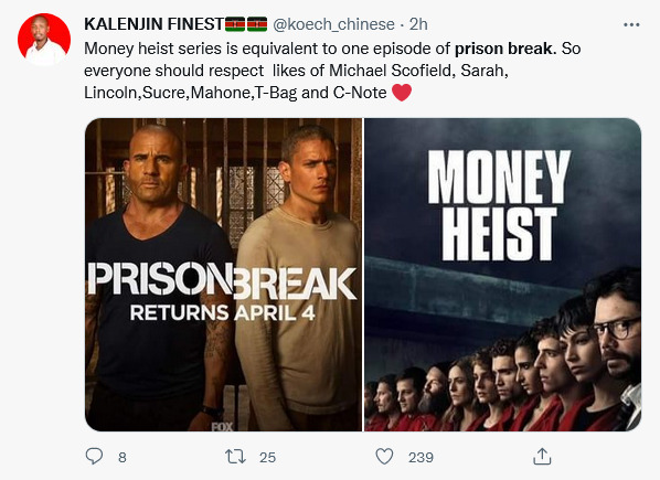 Money Heist Vs Prison Break: Tv Series Fans Pick Their Favourite 3