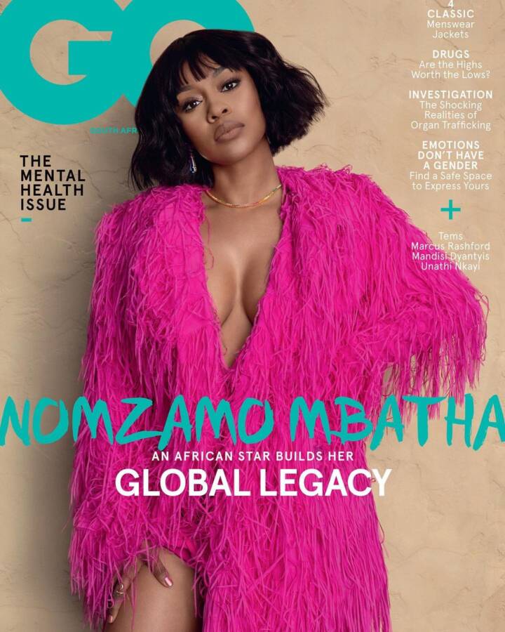 Nomzamo Mbatha Glitters On The March/ April Issue Of Gq Magazine 2